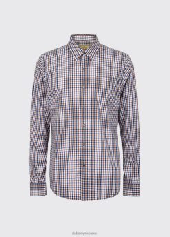 Dubarry hombres camisa allenwood FZ86P1139 ropa marrón múltiple