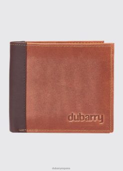 Dubarry hombres cartera de cuero rosmuc FZ86P1054 accesorios castaña