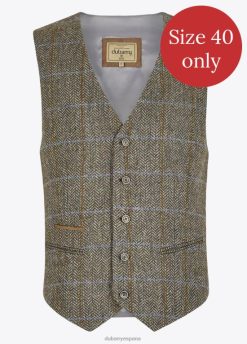 Dubarry hombres chaleco de tweed ballyshannon FZ86P1131 ropa madreselva