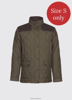 Dubarry hombres chaqueta acolchada Castlemartyr FZ86P1132 ropa aceituna