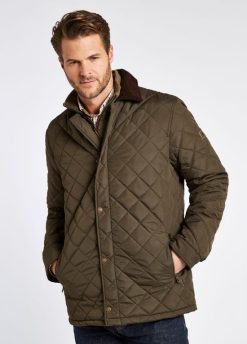 Dubarry hombres chaqueta acolchada Mountusher FZ86P1011 ropa aceituna