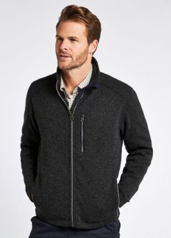 Dubarry hombres chaqueta con cremallera completa whitepark FZ86P1009 ropa carbón