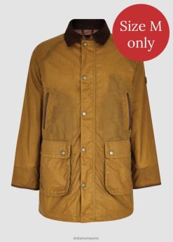 Dubarry hombres chaqueta de cera brunswick FZ86P1140 ropa cosechar oro
