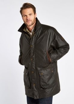 Dubarry hombres chaqueta de cera brunswick FZ86P992 ropa verdete