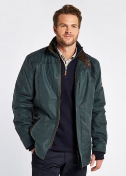 Dubarry hombres chaqueta de cera carrickfergus FZ86P970 ropa guijarro oscuro