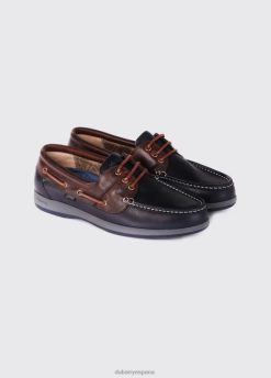 Dubarry hombres mocasín marinero FZ86P897 calzado azul marino/marrón