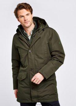 Dubarry hombres parka de plumas urlingford FZ86P1008 ropa hiedra