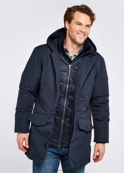 Dubarry hombres parka de plumas urlingford FZ86P967 ropa Armada