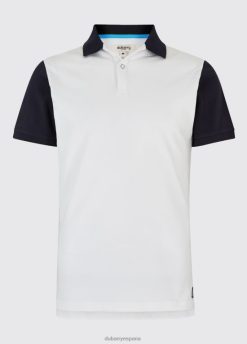 Dubarry hombres polo prendergast FZ86P1197 ropa blanco