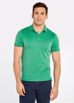 Dubarry hombres polo rockero FZ86P1108 ropa Kelly verde