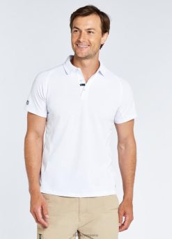 Dubarry hombres polo tecnico menton FZ86P977 ropa blanco