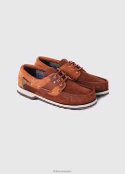 Dubarry hombres zapato de cubierta clipper FZ86P857 calzado marrón