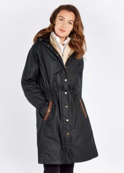 Dubarry mujer abrigo de cera ballyvaughan FZ86P654 ropa medianoche