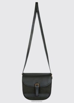 Dubarry mujer bolso alforja clara de cuero FZ86P355 accesorios negro