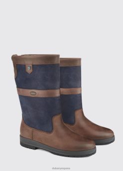 Dubarry mujer bota campera kildare extrafit FZ86P50 calzado azul marino/marrón