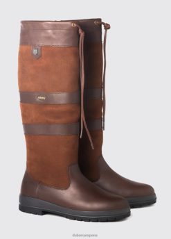 Dubarry mujer bota campestre ajustada galway FZ86P3 calzado nuez