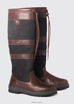 Dubarry mujer bota campestre ajustada galway FZ86P44 calzado marrón oscuro