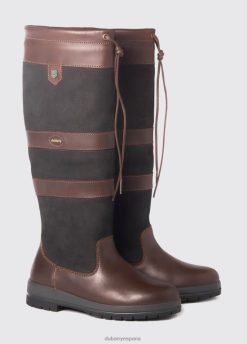 Dubarry mujer bota campestre galway FZ86P65 calzado marrón oscuro