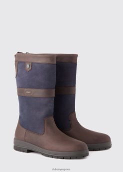 Dubarry mujer bota campestre kildare FZ86P83 calzado azul marino/marrón