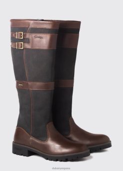Dubarry mujer bota campestre longford FZ86P64 calzado marrón oscuro