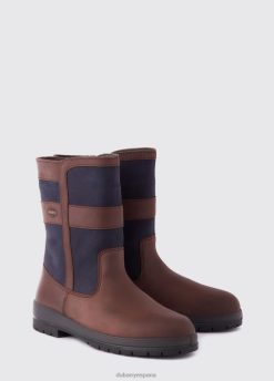Dubarry mujer bota campestre roscommon FZ86P59 calzado azul marino/marrón