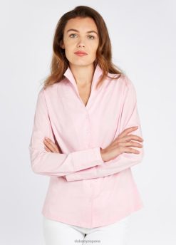 Dubarry mujer camisa de campanilla blanca FZ86P181 ropa Rosa palido