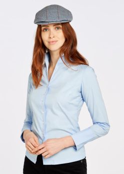 Dubarry mujer camisa de campanilla blanca FZ86P200 ropa azul pálido