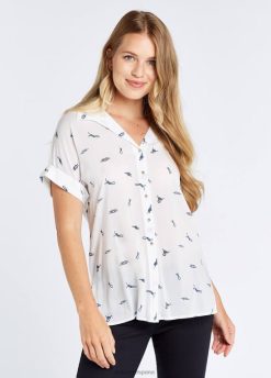 Dubarry mujer camisa de garza FZ86P766 ropa blanco
