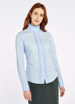 Dubarry mujer camisa de manzanilla FZ86P228 ropa azul pálido