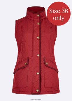 Dubarry mujer chaleco acolchado clonmel FZ86P710 ropa rubí