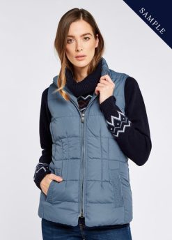 Dubarry mujer chaleco acolchado spiddal FZ86P696 ropa azul pizarra