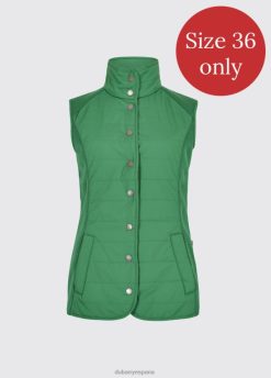 Dubarry mujer chaleco ballycoe FZ86P810 ropa Kelly verde