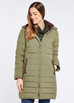 Dubarry mujer chaqueta acolchada ballybrophy FZ86P498 ropa verde oscuro