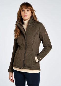Dubarry mujer chaqueta acolchada camlodge FZ86P205 ropa aceituna