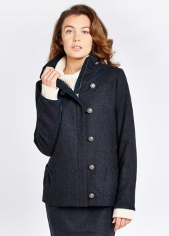 Dubarry mujer chaqueta de tweed helecho FZ86P217 ropa Armada