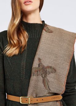 Dubarry mujer estola de lana birchdale FZ86P286 accesorios gris pardo