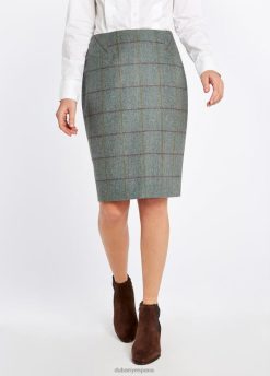 Dubarry mujer falda de tweed de helecho FZ86P592 ropa Alazán