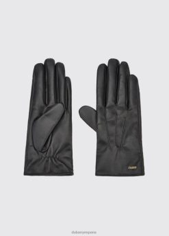 Dubarry mujer guantes de cuero sheehan FZ86P448 accesorios negro