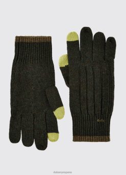 Dubarry mujer guantes de punto pantano FZ86P458 accesorios aceituna