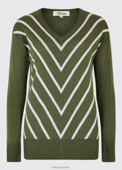 Dubarry mujer suéter de pilltown FZ86P823 ropa pesto