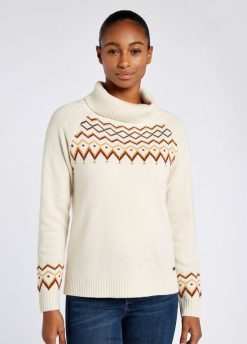 Dubarry mujer suéter Riverstown Fair Isle FZ86P606 ropa tiza