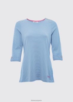 Dubarry mujer top a rayas portmagee FZ86P735 ropa azul